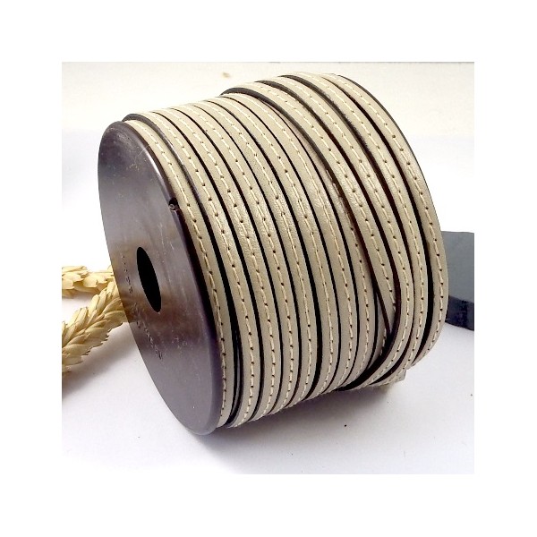 cuir plat mastic 5mm avec couture en gros