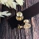 Bouton de col rivet a visser or rose 10mm