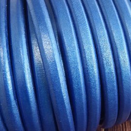 Kit bracelet cuir regaliz bleu ethnique argent