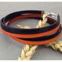 cuir plat 5mm orange en gros