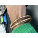 Bracelet jonc en silicone couleur métallisée a personnaliser