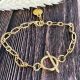 Kit bracelet chaine grands maillons dorés
