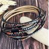 Cuir plat 3mm imprime africa