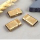 5 Fermoirs magnetiques extra plat bronze pour cuir 10mm