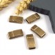 10 Fermoirs magnetiques bronze pour cuir 5mm