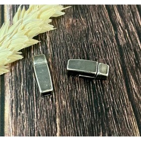 Fermoir magnétique pour cuir plat 3mm gun metal