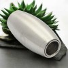 Fermoir magnetique forme ovale acier inoxydable pour cuir 5mm