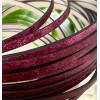 Cuir plat 5mm special imprime vintage bordeaux