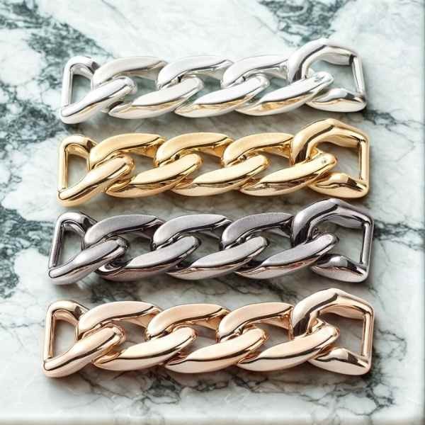 4 Intercalaires originaux grands maillons acrylique 10cm