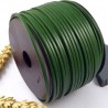 Cuir plat 3mm vert gazon