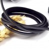 Cuir plat 3mm argent vielli en gros