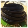 Cuir plat 10mm noir vue 1