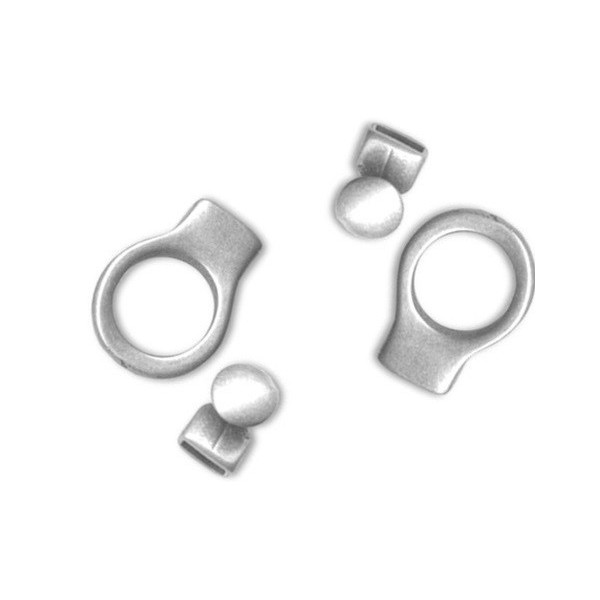 Fermoir boucle plaque argent