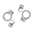 Fermoir boucle plaque argent