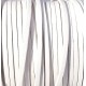 rare Cuir plat 3mm blanc en rouleau