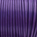 Cuir plat 3mm violet en rouleau