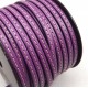 Cuir plat 5mm lilas avec couture par 20 cm