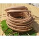 Cordon cuir plat 5mm naturel 