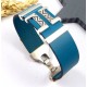 Kit tutoriel bracelet cuir turquoise geometrique boho et plaque argent
