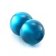 fermoir boule magnetique resine polaris turquoise pour cuir 6mm