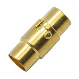 fermoir metal dore magnetique pour cuir 3mm