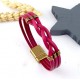 1 passe cuir separateur 3 trous zamak bronzepour cuir 4mm