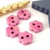 5 connecteurs ceramique passe cuir fuchsia 20mm pour cuir 2mm