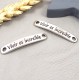 connecteur vivir es increible plaque argent 38x6 interieur 3mm