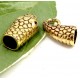 fermoir crochet serpent metal dore pour cuir interieur 6x7mm