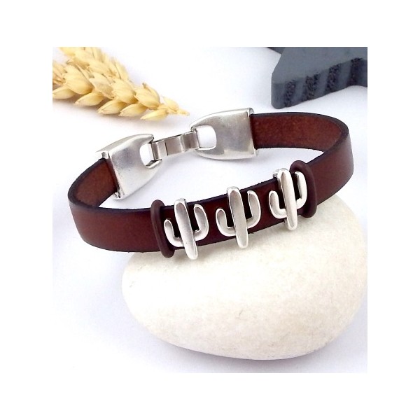 kit tuto bracelet cuir homme ethnique boho 