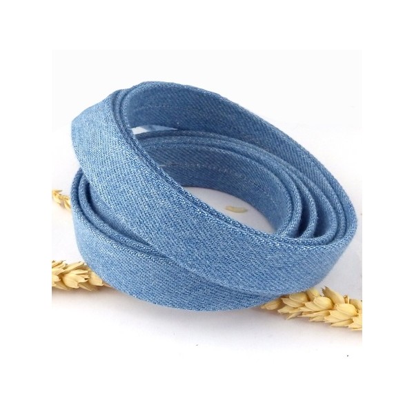 cordon de jean double 20mm pour bracelet ou ceinture