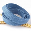 cordon de jean double 20mm pour bracelet ou ceinture