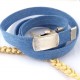 cordon de jean double 20mm pour bracelet ou ceinture