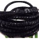 daim rond 5mm noir facon serpent par 20cm