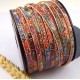 cuir plat 5mm imprime hippie bohemien haute qualite