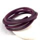 Cuir carre nautic 3MM prune