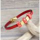 Kit bracelet cuir rouge et or ethnique avec tutoriel
