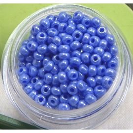 Perles de rocailles bleu jean nacrees 9/0 par 30 gr