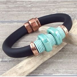 kit bracelet regaliz noir homme style ceinture tutoriel offert