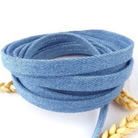 Cordon de jean double 10mm pour bracelet ou ceinture