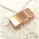 fermoir magnétique aimant plat zamak flashe or rose pour cuir 5mm