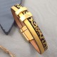 cuir plat 5mm imprime noir et or