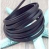 Cuir plat 5mm noir