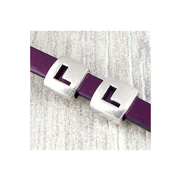 Passe cuir lettre alphabet pour cuir plat 10mm