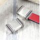 fermoir magnetique geometrique ethnique plaque argent pour cuir plat 10mm