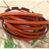Cuir plat 5mm orange 