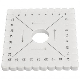 disque carre tressage kumihimo