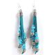 Kit boucles d oreille en cuir marron goutte avec perles argent tutoriel offert