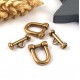 Fermoir manille toogle bronze haute qualite pour bracelets