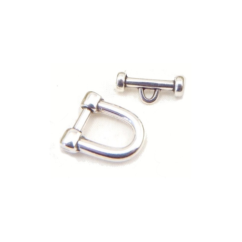 1PC Acier Inoxydable Pince Push Fermoirs ton argent 24.5x18.2mm 